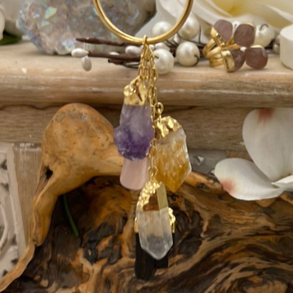POWER OF 5 CRYSTAL NECKLAS AND PENDANT